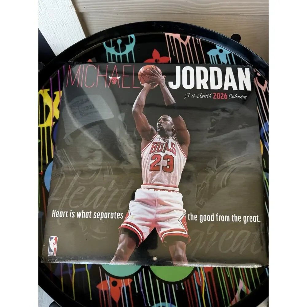 Brand New Michael Jordan 16-Month 2026 Wall Calendar